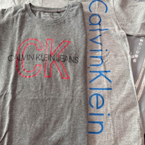 Calvin Klein Assorted Boys T-Shirts in Gray, Red,Blue and multicolored - Picture 4 of 9